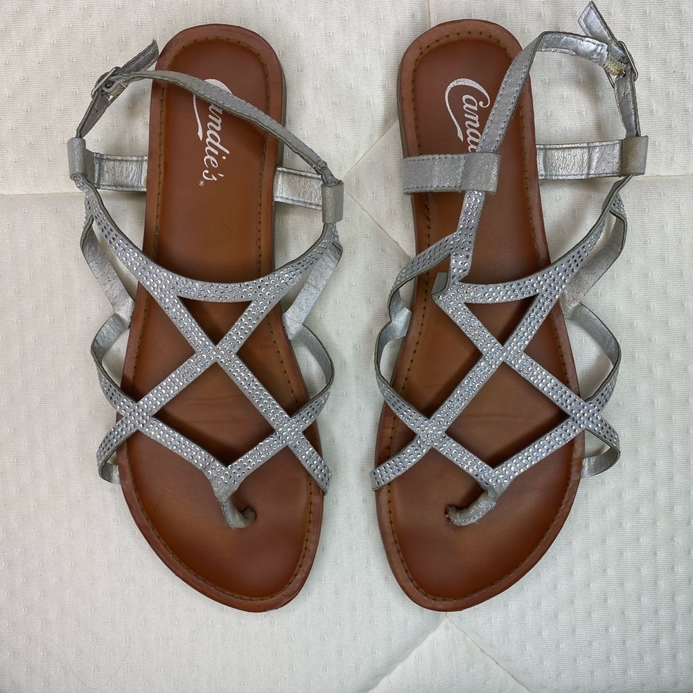 Candies Silver Sandals